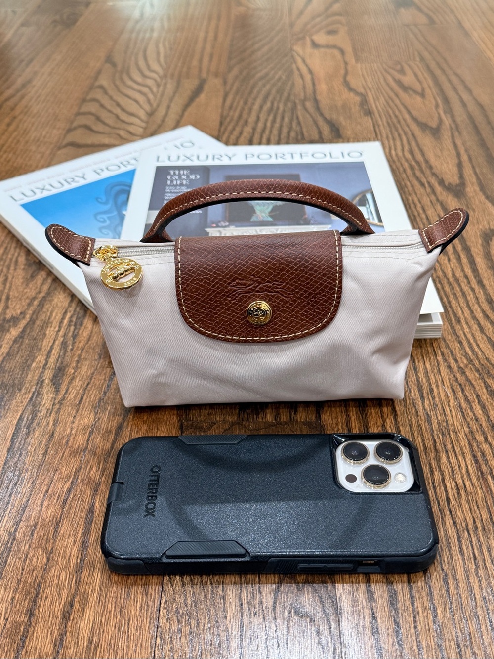 LONGCHAMP LE PLIAGE ORIGINAL POUCH WITH HANDLE